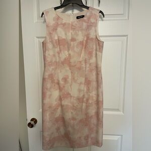 Nine West Blush Marble Midi Sheath Dress